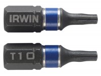 Irwin Impact Screwdriver Bits TORX TX10 25mm (Pack 2)