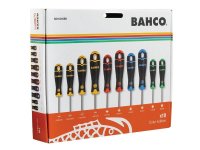 Bahco BahcoFit Coloured Handle Screwdriver Set 10 Piece