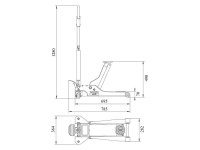 Bahco BH12000 Extra Low Jack 2T