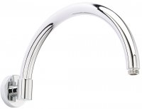 Bayswater Chrome Wall Mounted Curved Shower Arm