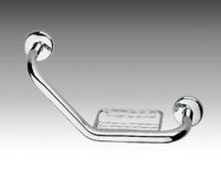 Inda Hotellerie Cranked Grab Bar with Soap Basket