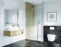 Roman Haven Select 200mm Fixed Deflector Panel (10mm) - Chrome