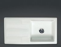 RAK Belfast And Butler Kitchen Sinks Gourmet Sink 4 Single Bowl With Single Contemporary Reversible Drainer 1010mm