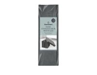Storesmart Slim Fabric Storage Box with Lid 16cm x 16cm x 31cm