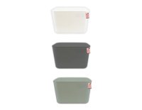 Storesmart Rattan Effect Storage Box with Handles - 5.8L - Assorted Colours