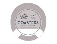 Cooke & Miller Natural Coasters 4pk Dia - 12cm