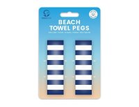 World Travel Beach Towel Pegs - Assorted