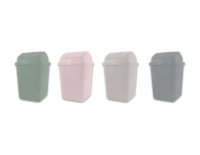 Cooke & Miller Natural Plastic Swing Top Bin