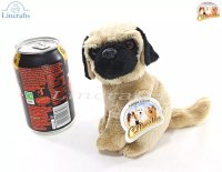 Plush Soft Toy Pug Dog by Faithful Friends (15cm)H