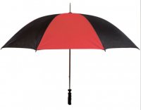 Unisex Large Golf Umbrella Windproof Canopy Rain Sun Strong Wind Shield Brolly Red/Black