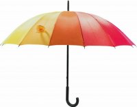 Ladies Women Rainbow Umbrella Large Strong Walking Rain Sun Multicoloured