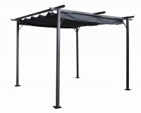 Prague Pergola Gazebo 3.5×3.5m Grey