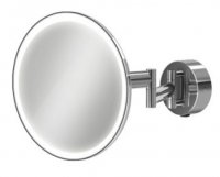 HIB Eclipse Round LED Extendable Magnifying Mirror