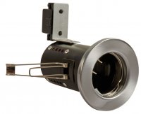 Fire Rated Downlight GU10 Fixed - Satin Chrome