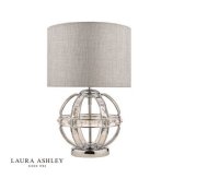 Laura Ashley Aidan Glass & Polished Chrome Globe Table Lamp