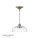 Laura Ashley Bexwell Pendant Matt Antique Brass and Glass