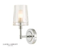 Laura Ashley Blake Bathroom Wall Light Crystal Polished Chrome IP44
