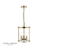 Laura Ashley Selbourne 3lt Lantern Antique Brass Glass