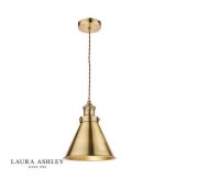 Laura Ashley Rufus Pendant Antique Brass