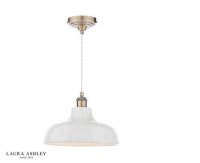 Laura Ashley Pussywillow Pendant White Ceramic