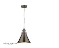 Laura Ashley Rufus Pendant Industrial Nickel