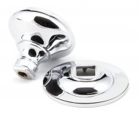 Polished Chrome Round Centre Door Knob