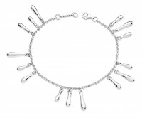 Lucy Quartermaine Silver Drop Cluster Bracelet