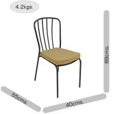 CUBA BISTRO 60cm Set - 2 x MILAN Chair