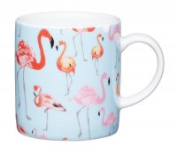 KitchenCraft Porcelain Espresso Cup 80ml - Flamingo