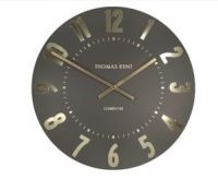 20" Mulberry Wall Clock Espresso - Thomas Kent