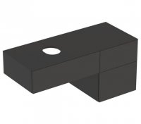 Geberit VariForm 1200mm Three Drawer Lava Vanity Unit for Lay-On Basin