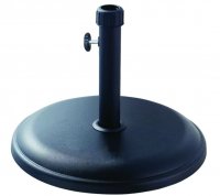 16kg Black Round Parasol Base - Polycrete