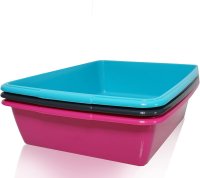 Whitefurze Cat Litter Tray