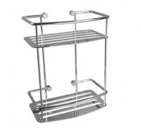 Miller Classic D Shaped Two Tier Shower Shelf