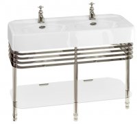 Arcade 121cm Double Basin with Wash Stand