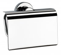 Origins Living Tecno Project Toilet Roll Holder With Flap - Chrome