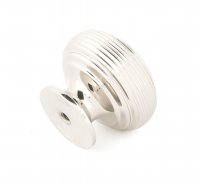 Polished Nickel Beehive Cabinet Knob 40mm