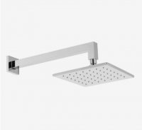 Vado Nebula 200mm Single Function Square Shower Head with Arm