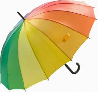 Rainbow Umbrella Strong Windproof Multicoloured  Walking Umbrella