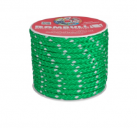 100% Polyester double braided Green/White Fleck