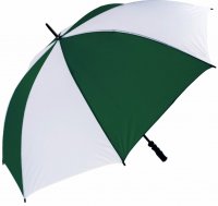 Golf Windproof Umbrella Large Sports Umbrella Green & White  Golfing Umbrella