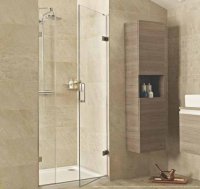 Roman Liberty 10mm Hinged Door with One In-Line Panel 760mm (Alcove Fitting)