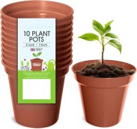 Whitefurze 7.5cm \ 3" Garden Pot Set