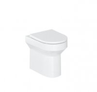 Britton Shoreditch Round Rimless Back To Wall WC including Seat