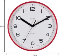 Acctim Runwell 20cm Wall Clock - Red