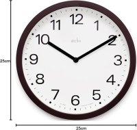 Acctim Renhold Soot Wall Clock - 25cm