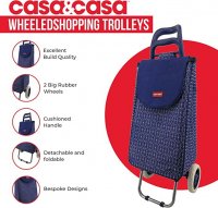 Casa&Casa Geometric 2 Wheel Shopping Trolley