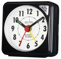 Acctim Ingot Travel Alarm Clock Black