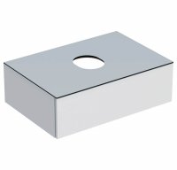 Geberit VariForm 750mm One Drawer White Vanity Unit for Lay-On Basin