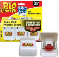 The Big Cheese Quick Click Mouse Traps - 2 Pack